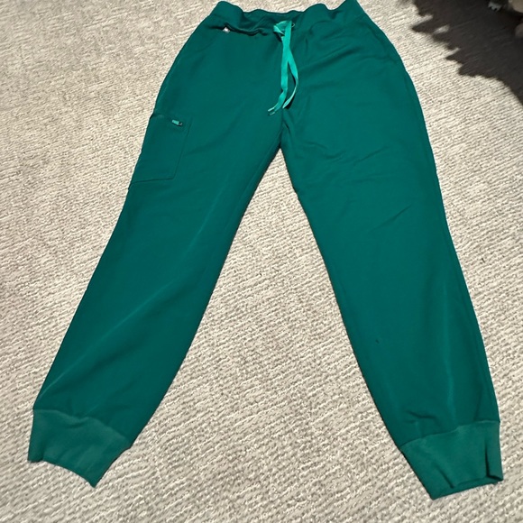 Figs Pants & Jumpsuits Hunter Green Figs High Waisted Zamora Joggers Poshmark